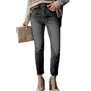 ZZH XZ2678 Jeans de Mezclilla Ajustados y Transpirables de Cintura Alta para Mujer, Pantalones Casuales Versátiles para Verano/Invierno - Product Image 3