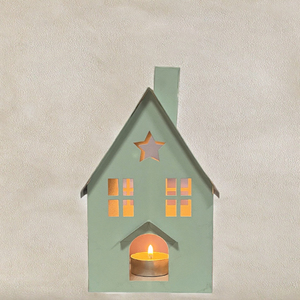 Bougeoir en fer nordique, petit modèle, créatif, pour la décoration de la maison, bougeoir creux - Product Image 3