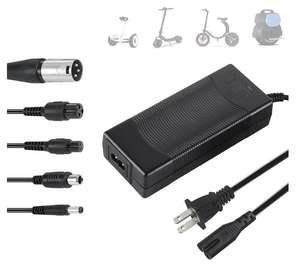 <span class=keywords><strong>Chargeur</strong></span> Universel 7-en-1 <span class=keywords><strong>pour</strong></span> Batteries Li-ion 13S de <span class=keywords><strong>Trottinette</strong></span>, Sortie 54,6V 2A, Charge Rapide avec Protection Contre les Surcharges - Product Image 1