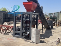 Machine à fabriquer des briques creuses en béton semi-automatique QT4-24, ligne de production de blocs solides en ciment pour l'Afrique, très demandée