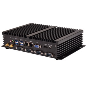 N60ECM PC Industrial Integrado Sin Ventilador de 3.5 Pulgadas IPC <span class=keywords><strong>Celeron</strong></span> 1007U <span class=keywords><strong>1037U</strong></span> I3 I5 I7 6*COM HDI LAN <span class=keywords><strong>DUAL</strong></span> - Product Image 1