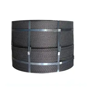 Factory Supply Carbon Steel Wire Q195 Q235 SAE1008 6.5mm Steel Strand Low Relaxation Post Tensioned Cable