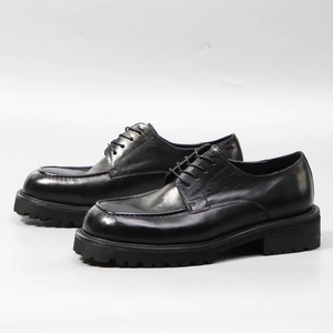 Zapatos de Hombre Personalizados de Alta Calidad - Zapatos Formales de Vestir de Cuero Genuino con Mayor Función Antideslizante y Mayor Altura - Product Image 1