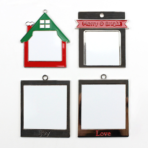 Adornos de árbol de Navidad, casa de Metal, campana, corazón, estrella, forma de calcetín, decoración de Navidad, colgantes de árbol, ornamento - Product Image 3