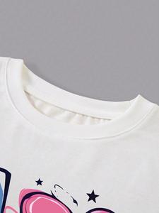 เสื้อยืดคู่รักเสื้อยืดลายกราฟิกเสื้อยืดสตรีทไซส์ใหญ่พิเศษเสื้อยืดคอกลมลำลองผ้าคอตตอนแขนสั้นสุดเท่ - Product Image 2