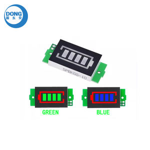 Modulo Indicatore di Capacità Batteria al Litio 3.7V Li-ion 1/<span class=keywords><strong>2</strong></span>/3/4/5/6/7/8S Display Blu Verde Tester di Potenza per Batterie di Veicoli Elettrici - Product Image 4