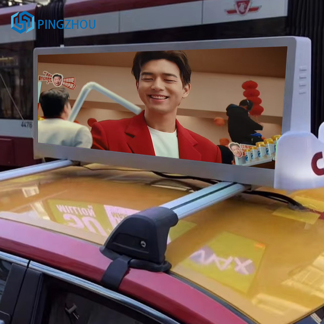 Taxi LED Display Screen Top Advertising Digital Signage and Monitor P2.5P5 Outdoor Advertising Billboard Video Vehicle Screen