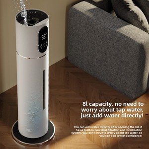 Humidificador Ultrasónico Eléctrico de Plástico para Uso Doméstico, Silencioso, Gran Volumen de Vapor, Purificación, Esterilización, Humidistato, 1 Año de Garantía - Product Image 3