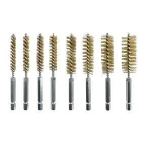 car repair clean tool sets electroplated copper nylon steel wire 1/4 angle rod, brush cleaning supplies construction tools