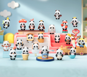 Paquete de 9 Cajas de Juguetes de la Serie de Transformación Panda Roll de 52TOYS, Regalo para Niños, Juguetes de Cumpleaños, Caja Misteriosa de PVC, Coleccionables, Tarjetas de Juego - Product Image 1