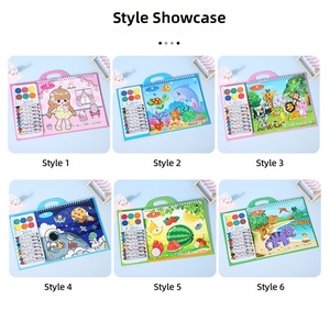 Crayons d'astronaute pour enfants en gros, livres de gribouillage à l'aquarelle, livres de coloriage et de dessin à l'eau écologiques, carnets de croquis éducatifs - Product Image 2