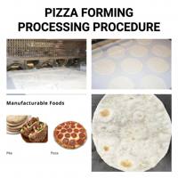Machines de transformation alimentaire commerciales, ligne de production multifonctionnelle automatique de pizzas, de pita, de tartes à la viande, de toasts et de pain, haut rendement