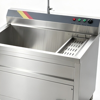 Industriële commerciële fruit- en groentewasmachine Ultrasone ozon-voedselreinigingsmachine Groentendesinfecterende wasapparatuur