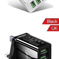 Nouvelle tête de charge électrique super rapide 160W pour adaptateur standard britannique multi-ports en Europe et aux États-Unis