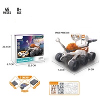 Kit de Construcción de Vehículo Robótico Solar Electrónico de PVC y ABS, 138 Piezas, Escala 1:10, Modelo de Juguete de Construcción, Tema de Edificios Modernos, Original