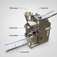 Machine à samosas et gyozas multifonctionnelle SJ-100, réglable de 18 à 45 g, pour une épaisseur de pâte ajustable, imitation artisanale, automatique