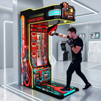 Machine de boxe commerciale à monnayeur en métal, jeu d'arcade de frappe, testeur de force de boxe, norme CE