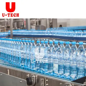 Tam Set tam otomatik PET plastik küçük şişe saf içme maden suyu üretim hattı/şişe su dolum makinesi