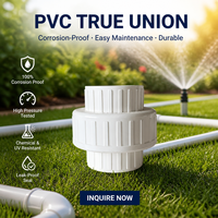 Sambungan Pipa UPVC Heavy Duty Berulir untuk Perpipaan Industri, Kimia, Irigasi, Harga Pabrik India Pakistan Afrika