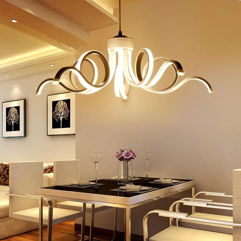 Современная нордическая диммируемая декоративная белая Цветочная светодиодная Люстра для гостиной