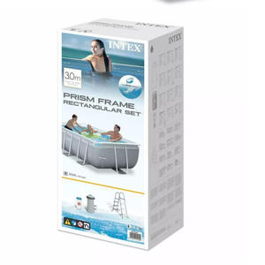 <strong>INTEX</strong> 26784 Cartridge Filter Swimming <strong>Pool</strong> Above Ground Prism <strong>Frame</strong> <strong>Rectangular</strong> Swimming <strong>Pool</strong> Set - Product Image 5
