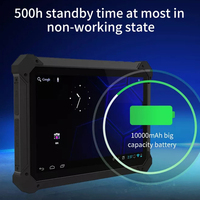 10.1 pouces portable IP67 étanche 4G industriel robuste tablette PC UHF RFID lecteur d'empreintes digitales android scanner de codes à barres