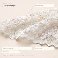 Chemin de table en dentelle 45x120cm blanc, style français ajouré, pour mariage, dîner, banquet, hôtel, décoration intérieure, vente en gros