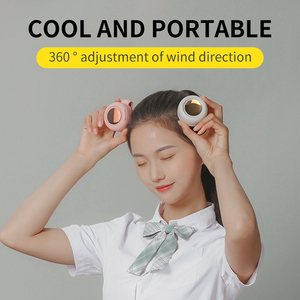 Nouvelle arrivée mode Portable extérieur <span class=keywords><strong>collier</strong></span> Clip 360 réglable rotatif couleur Mini mignon <span class=keywords><strong>ventilateur</strong></span> de poche - Product Image 4