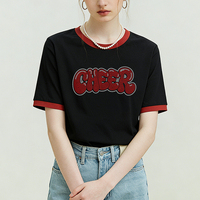 Motifs de transfert personnalisés en strass de cristal pour cheerleading, vente en gros, en promotion