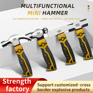 مصغرة 8 أونصة مع كرة دعم OEM قابلة للتخصيص مطرقة أمان Pein مقبض الألياف الزجاجية رفع الأظافر PVC مادة الصلب - Product Image 6