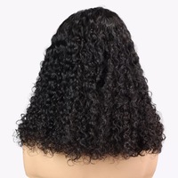 Perruque Bob Jerry Curl Transfrontalière Transparente Sans Lacet avec Petites Boucles Modèle A-60 Plusieurs Couleurs