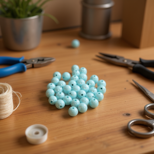 Perline Acriliche Ilan 10mm Azzurro Chiaro 19g - Product Image 3