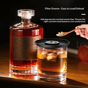 Ensemble d'outils de bar réutilisables pour fumeur de cocktails moderne de 4e génération avec lumières RGB pour l'infusion de whisky à la maison ou en soirée - Vente en gros - Product Image 2