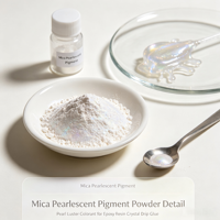 Poudre de Pigment Nacré JSYA Mica CAS 63-45-3 Guangdong pour Résine Époxy, Colle Cristalline, Colorant pour Slime, Artisanat en Résine DIY