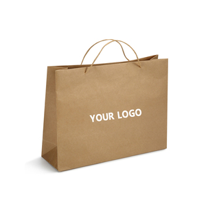 In Eco-Recyclable Xử Lý Thủ Công Túi Giấy Mua Sắm, Tùy Chỉnh In Logo Rắn Bền Dưới Nâu Kraft <span class=keywords><strong>Paper</strong></span> <span class=keywords><strong>Bag</strong></span>. - Product Image 3