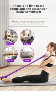 Esercitatore <span class=keywords><strong>con</strong></span> 6 Tubi e Pedale, Fascia Elastica in Latex per Sit-up, Corda di Resistenza per Fitness Indoor - Product Image 6