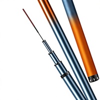 Neue ultraleichte, ultrastabile Carbon-Angelrute, 5-teilig, ultraharte Ton-Aktion für Karpfen, Silberkarpfen, Großkopfkarpfen – Teich & Seen