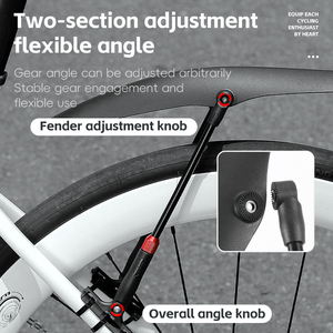 WEST BIKING Rennrad-Schutzblech 700C Fahrrad Vorder- und Hinterradschutzblech-Set Fahrrad-Rücklicht Warnschutzblech Fahrradzubehör - Product Image 2