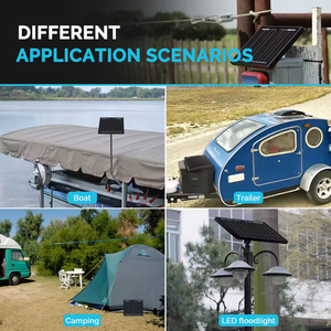 OEM <span class=keywords><strong>Solar</strong></span> Panrl 50w 30W 20w 10w 5w 18V小型電子機器や屋外活動を充電するための単結晶太陽電池パネル - Product Image 4