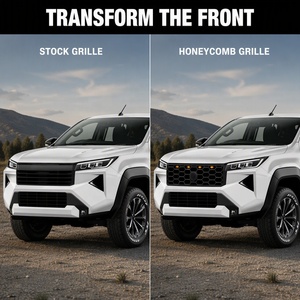 Ensemble de calandre avant ABS style GR Sport avec feux LED - Compatible Toyota Hilux Travo Rocco 2025-2026 - Product Image 4