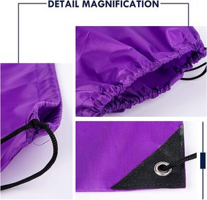 Biểu Tượng Tùy Chỉnh Giá Rẻ Phòng Tập Thể Dục Thể Thao Tái Sử Dụng Không Thấm Nước Bóng Đá Giày Túi Nylon Dây Kéo Ba Lô Túi - Product Image 2