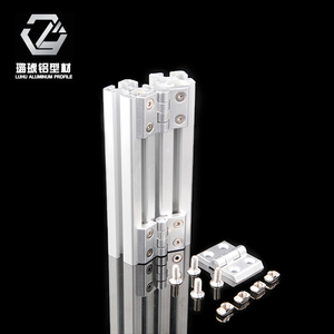 Luhu Aluminum Profile Aluminum Alloy <b>Hinges</b> Industrial Connectors For <b>Door</b> <b>Window</b> - Product Image 3