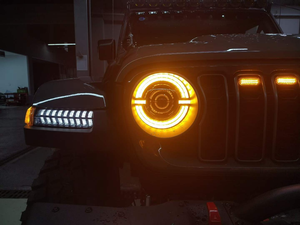 AURON - Faro Delantero LED de Alta Luminosidad para Jeep Wrangler Gladiator 2018 en Adelante, 9 Pulgadas - Product Image 4