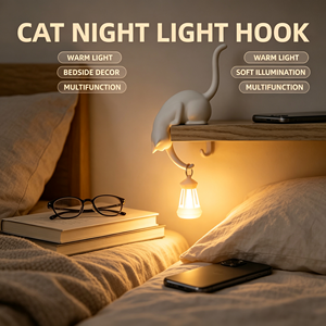 Lámpara Nocturna con Gancho para Guardar Objetos, 2 en 1, Porta Llaves, Lámpara Colgante de Pared para Entrada, Dormitorio, Baño, Decoración del Hogar, Regalo - Product Image 2