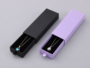 Caja de joyería rectangular con logotipo personalizado al por mayor, en stock, caja sencilla para anillos y colgantes, caja de embalaje para regalos festivos, para tiendas. - Product Image 6