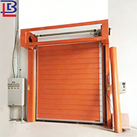 Porte industrielle sectionnelle turbo en aluminium acier coulissante à grande vitesse volet roulant en spirale isolation mousse pour congélateur