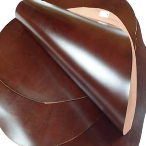 Cuero de caballo con textura de cera de aceite, piel de nalgada de caballo curtida vegetalmente de primera capa, cuero genuino hecho a mano, <span class=keywords><strong>Cordovan</strong></span> anti-pilling. - Product Image 5