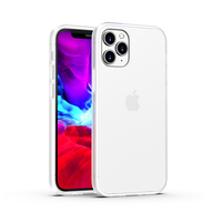 Casing HP Hybrid TPU Bersertifikasi FCC, Hard Cover PC Matte Transparan Warna Kontras Ramah Lingkungan untuk 12 Pro Max