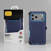 Étui de téléphone robuste antichoc à 3 couches pour iPhone 18 Pro Max 18 17 16 Plus 15 14 avec clip