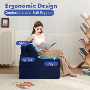 Space Saving Convertible Mini Extendable Eco-Friendly Solo Sofa <b>Bed</b> Easy Movable Pull-Out Floor Living Room Hotel Bedroom - Product Image 4